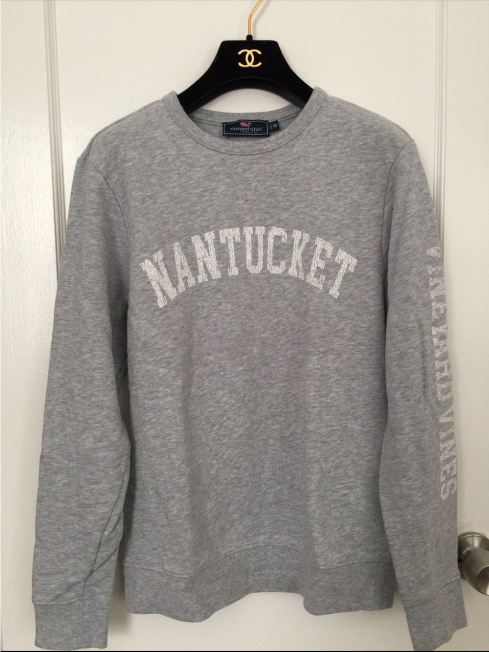 Vineyard Vines XS Nantucket Grey Crewneck Sweatshirt sweater logo